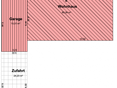 Lageplan-Schraffur